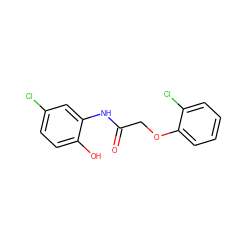 O=C(COc1ccccc1Cl)Nc1cc(Cl)ccc1O ZINC000000470191