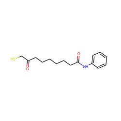 O=C(CS)CCCCCCC(=O)Nc1ccccc1 ZINC000029133294