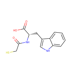 O=C(CS)N[C@@H](Cc1c[nH]c2ccccc12)C(=O)O ZINC000003814159