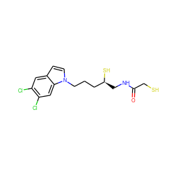 O=C(CS)NC[C@H](S)CCCn1ccc2cc(Cl)c(Cl)cc21 ZINC001772622754