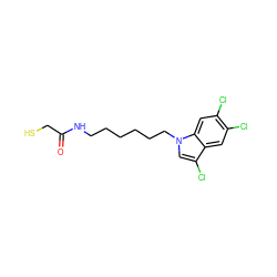 O=C(CS)NCCCCCCn1cc(Cl)c2cc(Cl)c(Cl)cc21 ZINC001772607381