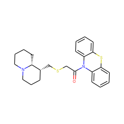 O=C(CSC[C@@H]1CCCN2CCCC[C@H]12)N1c2ccccc2Sc2ccccc21 ZINC000071294785