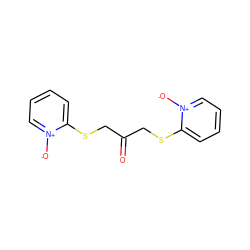 O=C(CSc1cccc[n+]1[O-])CSc1cccc[n+]1[O-] ZINC000003110975