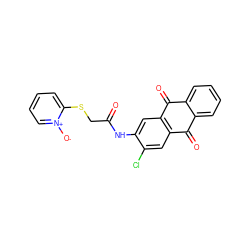 O=C(CSc1cccc[n+]1[O-])Nc1cc2c(cc1Cl)C(=O)c1ccccc1C2=O ZINC000008691220