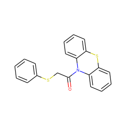 O=C(CSc1ccccc1)N1c2ccccc2Sc2ccccc21 ZINC000000080371