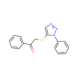 O=C(CSc1cnnn1-c1ccccc1)c1ccccc1 ZINC000049052775