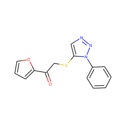 O=C(CSc1cnnn1-c1ccccc1)c1ccco1 ZINC000049793888