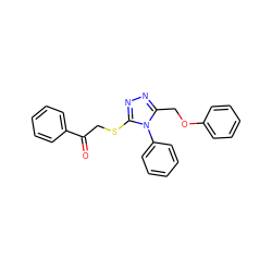 O=C(CSc1nnc(COc2ccccc2)n1-c1ccccc1)c1ccccc1 ZINC000000887821