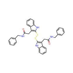 O=C(Cc1c(SSc2[nH]c3ccccc3c2CC(=O)NCc2ccccc2)[nH]c2ccccc12)NCc1ccccc1 ZINC000014944309