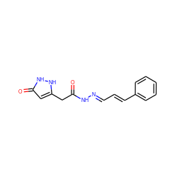 O=C(Cc1cc(=O)[nH][nH]1)N/N=C/C=C/c1ccccc1 ZINC000017949015