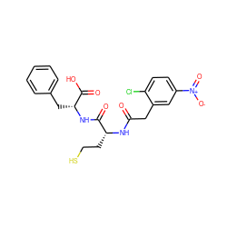 O=C(Cc1cc([N+](=O)[O-])ccc1Cl)N[C@H](CCS)C(=O)N[C@H](Cc1ccccc1)C(=O)O ZINC000036185343