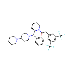 O=C(Cc1cc(C(F)(F)F)cc(C(F)(F)F)c1)N1CCCC[C@@H]1[C@H](c1ccccc1)N1CCC(N2CCCCC2)CC1 ZINC000027517876