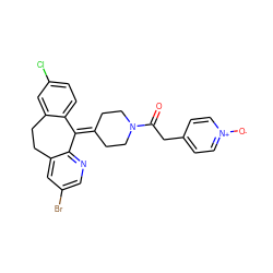 O=C(Cc1cc[n+]([O-])cc1)N1CCC(=C2c3ccc(Cl)cc3CCc3cc(Br)cnc32)CC1 ZINC000001487439