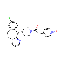 O=C(Cc1cc[n+]([O-])cc1)N1CCC(=C2c3ccc(Cl)cc3CCc3cccnc32)CC1 ZINC000011524154