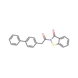 O=C(Cc1ccc(-c2ccccc2)cc1)n1sc2ccccc2c1=O ZINC000299829525