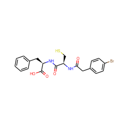 O=C(Cc1ccc(Br)cc1)N[C@H](CS)C(=O)N[C@H](Cc1ccccc1)C(=O)O ZINC000036185284