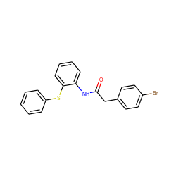 O=C(Cc1ccc(Br)cc1)Nc1ccccc1Sc1ccccc1 ZINC000002876441