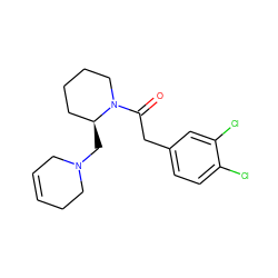 O=C(Cc1ccc(Cl)c(Cl)c1)N1CCCC[C@@H]1CN1CC=CCC1 ZINC000003795671