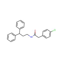 O=C(Cc1ccc(Cl)cc1)NCCC(c1ccccc1)c1ccccc1 ZINC000000657377