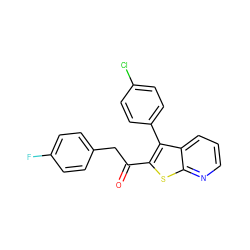 O=C(Cc1ccc(F)cc1)c1sc2ncccc2c1-c1ccc(Cl)cc1 ZINC000060245243