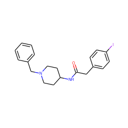 O=C(Cc1ccc(I)cc1)NC1CCN(Cc2ccccc2)CC1 ZINC000013470606