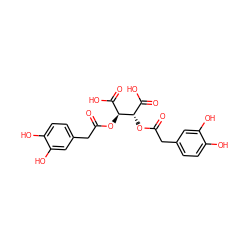 O=C(Cc1ccc(O)c(O)c1)O[C@@H](C(=O)O)[C@@H](OC(=O)Cc1ccc(O)c(O)c1)C(=O)O ZINC000013556365