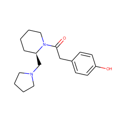 O=C(Cc1ccc(O)cc1)N1CCCC[C@@H]1CN1CCCC1 ZINC000013861054