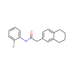 O=C(Cc1ccc2c(c1)CCCC2)Nc1ccccc1Br ZINC000001059754