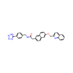 O=C(Cc1ccc2cc(OCc3ccc4ccccc4n3)ccc2c1)NCc1ccc(-c2nnn[nH]2)cc1 ZINC000013804859