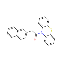 O=C(Cc1ccc2ccccc2c1)N1c2ccccc2Sc2ccccc21 ZINC000028826857