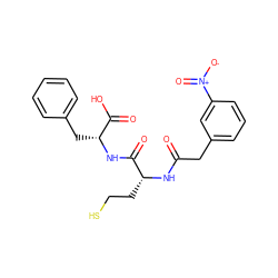 O=C(Cc1cccc([N+](=O)[O-])c1)N[C@H](CCS)C(=O)N[C@H](Cc1ccccc1)C(=O)O ZINC000036185304