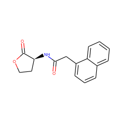 O=C(Cc1cccc2ccccc12)N[C@H]1CCOC1=O ZINC000040846801