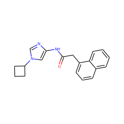 O=C(Cc1cccc2ccccc12)Nc1cn(C2CCC2)cn1 ZINC000045284931