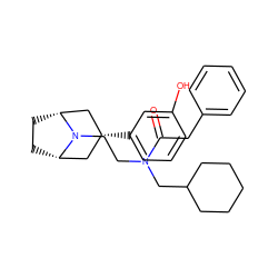 O=C(Cc1ccccc1)N(CCN1[C@H]2CC[C@@H]1C[C@H](c1cccc(O)c1)C2)CC1CCCCC1 ZINC000117295155