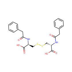 O=C(Cc1ccccc1)N[C@@H](CSSC[C@H](NC(=O)Cc1ccccc1)C(=O)O)C(=O)O ZINC000004403923