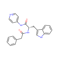 O=C(Cc1ccccc1)N[C@@H](Cc1c[nH]c2ccccc12)C(=O)Nc1ccncc1 ZINC000096931564