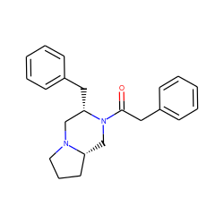 O=C(Cc1ccccc1)N1C[C@@H]2CCCN2C[C@@H]1Cc1ccccc1 ZINC000036286112