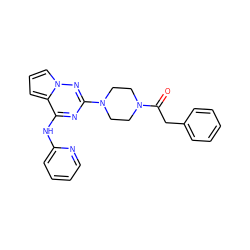 O=C(Cc1ccccc1)N1CCN(c2nc(Nc3ccccn3)c3cccn3n2)CC1 ZINC000066103779