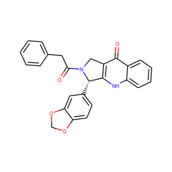 O=C(Cc1ccccc1)N1Cc2c([nH]c3ccccc3c2=O)[C@@H]1c1ccc2c(c1)OCO2 ZINC000012360850