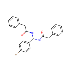 O=C(Cc1ccccc1)NC(NC(=O)Cc1ccccc1)c1ccc(Br)cc1 ZINC000003408021