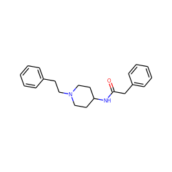 O=C(Cc1ccccc1)NC1CCN(CCc2ccccc2)CC1 ZINC000013470633