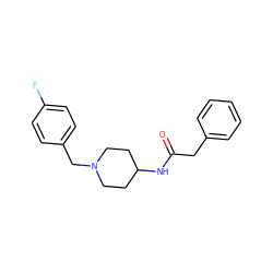 O=C(Cc1ccccc1)NC1CCN(Cc2ccc(F)cc2)CC1 ZINC000013470610