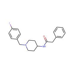 O=C(Cc1ccccc1)NC1CCN(Cc2ccc(I)cc2)CC1 ZINC000013470616