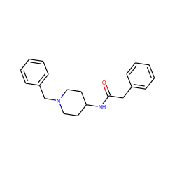 O=C(Cc1ccccc1)NC1CCN(Cc2ccccc2)CC1 ZINC000000162837