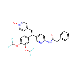 O=C(Cc1ccccc1)Nc1ccc([C@H](Cc2cc[n+]([O-])cc2)c2ccc(OC(F)F)c(OC(F)F)c2)cn1 ZINC000027867719