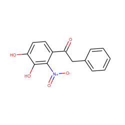 O=C(Cc1ccccc1)c1ccc(O)c(O)c1[N+](=O)[O-] ZINC000013677658