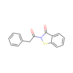 O=C(Cc1ccccc1)n1sc2ccccc2c1=O ZINC000299826560