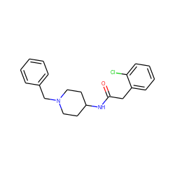 O=C(Cc1ccccc1Cl)NC1CCN(Cc2ccccc2)CC1 ZINC000013744725