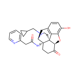 O=C(Cc1ccccn1)N[C@@]12CCC(=O)[C@@H]3Oc4c(O)ccc5c4[C@@]31CCN(CC1CC1)[C@@H]2C5 ZINC000103273584