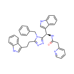 O=C(Cc1ccccn1)N[C@H](c1c[nH]c2ccccc12)c1nnc(CCc2c[nH]c3ccccc23)n1Cc1ccccc1 ZINC000028973132